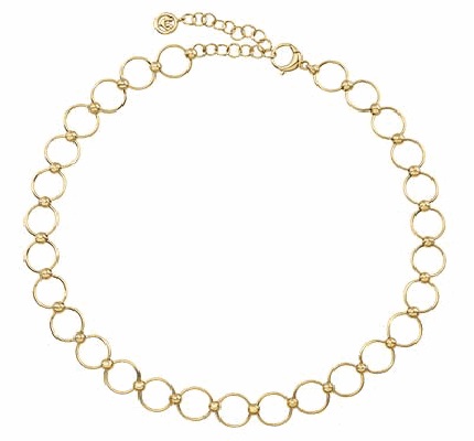 42967  Round links chain in 18Kt yellow gold Oro GR 24,200 KT 18 42 cm