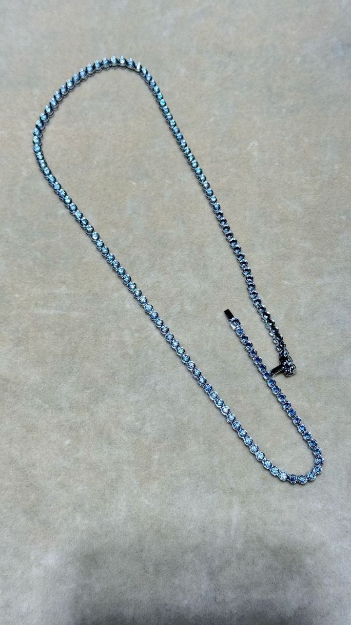 N247173 Diam 85  F/VS1 3,08ct 18K gold Diamond Eternity Necklace 42cm