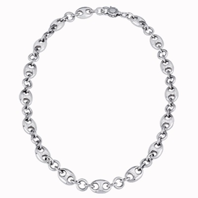 41108 Capriness 45cm marina chain necklace in silver