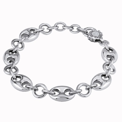41109 Capriness 18cm marina chain bracelet in silver
