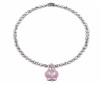 41890  Et Viola Bracelet in silver, with micro campanella charm in shiny rose silver M