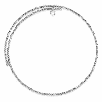 41313 Choker in black spinel and silver